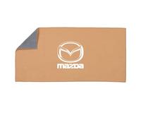 ZHIDZ Car Cleaning Cloths for Mazda 2 3 6 CX-3 CX-5 CX-30 CX-60 CX-80 MX-30 MX-5 Axela BT-50, Microfiber Car Towel Super Absorbent Giant Car Drying Cloth Cleaning Care Accessories,L-Beige