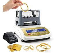ZHIGUANYUN Gold and Silver Density Analyzer | 0.01g Resolution for Accurate Testing of the Carat Value of Gold, Silver, and Platinum MDJ-1200K+printer