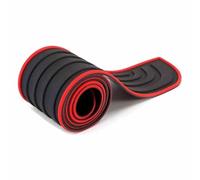 ZHIHAOLIHAI Car Rear Bumper Protector for Skoda Karoq 2017-2022, Anti-Scratch Rubber Boot Sill Strip, Durable Non-Slip Trunk Guard Protective Strips,B/black red-90cm*7cm