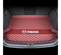 ZHIHAOLIHAI Tailored Car Boot Mats for Mazda 3 2020-2024, Trunk Protector Liner Cargo Tray Floor Guard Cover Waterproof with Raised Edges Accessories,F/Wine Red