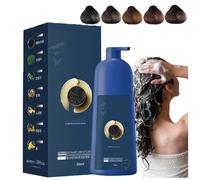 Zhihuashi Caviar Protein Hair Dye, Qiweitang Hair Dye Shampoo, Caviar Protein Hairdye Cream, Plant-Based Haircoloring Cream, Natural Plant for Women Men (Coffee)