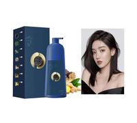 Zhihuashi Caviar Protein Hair Dye Shampoo - Plant-Based Bubble Color Cream for Gray Hair Coverage, Herbal Hair Dye for Men & Women, Suitable for All Hair Types, Easy-to-Use Korean Formula