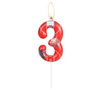 ZHIHUI Birthday Candle Basketball Themed Party Decorations, Basketball Happy Birthday Candles for Cake Decorating, Boys Girls Kids Birthday Cake Topper Reunions Theme Party Supplies (Number 3)
