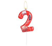 ZHIHUI Birthday Candle Basketball Themed Party Decorations, Basketball Happy Birthday Candles for Cake Decorating, Boys Girls Kids Birthday Cake Topper Reunions Theme Party Supplies (Number 2)