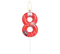ZHIHUI Birthday Candle Basketball Themed Party Decorations, Basketball Happy Birthday Candles for Cake Decorating, Boys Girls Kids Birthday Cake Topper Reunions Theme Party Supplies (Number 8)