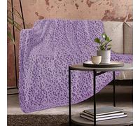 ZHIKU Fleece Blankets Throw Purple Throw Blanket Lightweight Soft Cozy Throw Blanket Purple 60"x80"