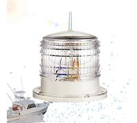 ZhiLianZhao Solar Marine Boat Pontoon LED All Round Anchor Light, Intelligent Lights Control, Energy-Saving and Environmentally Friendly, IP65 Waterproof, Moisture-Proof, Salt-Fog,white