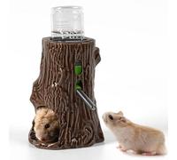 Zhilishu 80ML Hamster Water Bottle with Stand, 3-in-1 Adjustable, Gerbil Water Bottle, Chew Proof Ceramic, Dwarf Syrian Hamster, Mice, Rat