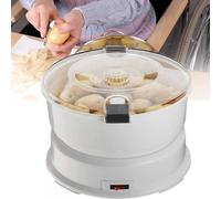 ZhiLWS Electric Potato Peeler Machine, Electric Slicers, Vegetable Peeler with Container, Rotary Safety Lock No Mess Potato Rumbler 1kg Capacity White Potato Shaker