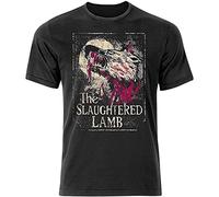 ZHINAN Mens American Werewolf in London Slaughtered Lamb Pub/Inn Logo Horror Movie T Shirt Fashion Black XL