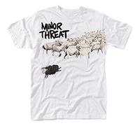 ZHINAN Minor Threat 'Out of Step' T-Shirt White L