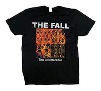 ZHINAN The Fall T Shirt - The UNUTTERABLE 100% Mark E Smith The Adult NET Black L
