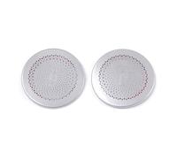 ZHINUAN 1 Pair Car A Pillar Speaker Trim Cover Sticker,Fit For GWM, ORA Good Cat 2021 2022 Stainless Steel Interior Accessories Frame car Speaker faceplate grille cover(Steel Silver)
