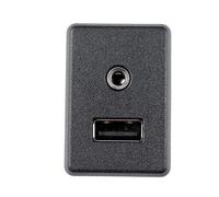 ZHINUAN AUX USB Port Socket Car,Fit For Fait, 795405106 Assembly Vehicle USB charging hub