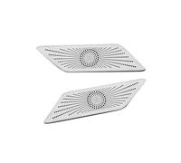 ZHINUAN Car Audio Horn Hood Speaker Trim Cover,Fit For HAVAL, H6 3rd Gen 2021 2022 2023 GT DHT-PHEV Frame Accessories Inner Rear Door Handle car Speaker faceplate grille cover(Silver)