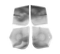ZHINUAN Car Audio Speaker Cover,Fit For Mercedes, benz, E Class W212 Interior Trim Car Styling Stainless Steel Sticker Decor Accessories car Speaker faceplate grille cover(Sliver)