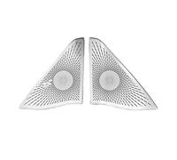ZHINUAN Car Audio Speaker Cover,Fit For Mercedes, benz, E Class W212 Interior Trim Car Styling Stainless Steel Sticker Decor Accessories car Speaker faceplate grille cover(Sliver-01)