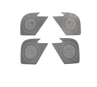 ZHINUAN Car Audio Speaker Cover Trim,Fit For CR-V, CRV 2023 2024 Stainless Steel Door Speaker Cover Loudspeaker Frame Horn Accessories car Speaker faceplate grille cover(Steel Black)