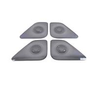 ZHINUAN Car Audio Speaker Cover Trim,Fit For Nissan, Navara NP300 ST 2014-2020 Door Loudspeaker Cover Trim Car Accessories Interior car Speaker faceplate grille cover(Steel Black)