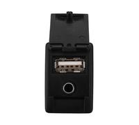 ZHINUAN Car AUX USB Port Adapter,Fit For Toyota, Rav4 Camry,Fit For Yaris, Fit For Corolla, Avalon 86190-0R010 Plastic Black Jack Auto Vehicle USB charging hub