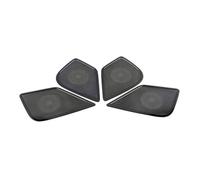 ZHINUAN Car Door Gate Loudspeaker Cover Trim,Fit For Nissan, Altima Teana 2018-2019 Sound Chrome Speaker Frame Sticker Interior Accessories car Speaker faceplate grille cover(Black)