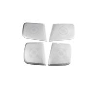 ZHINUAN Car Door Gate Loudspeaker Cover Trim,Fit For Nissan, Sylphy Sentra 2020 Sound Chrome Pad Speaker Frame Sticker Interior Accessories car Speaker faceplate grille cover(Sliver-01)