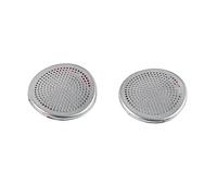 ZHINUAN Car Door Loudspeaker Cover,Fit For Nissan, Sylphy Sentra 2020 A Column Decoration Horn Speaker Net Protection Styling car Speaker faceplate grille cover(Sliver)