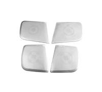 ZHINUAN Car Door Loudspeaker Cover,Fit For Nissan, Sylphy Sentra 2020 A Column Decoration Horn Speaker Net Protection Styling car Speaker faceplate grille cover(Sliver-01)