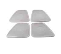 ZHINUAN Car Door Loudspeaker Cover Trim Sticker,Fit For Mitsubishi, Outlander 2014-2020 Sound Pad Speaker Frame Interior Accessories car Speaker faceplate grille cover(4 Door Silver)