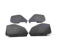 ZHINUAN Car Door Panel Loudspeaker Cover Trim,Fit For Volkswagen, Fit For VW, Fit For Golf, Mk7 7.5 2013-2020 Stainless Pad Speaker Frame Sticker Accessories car Speaker faceplate grille cover(Black)