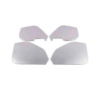 ZHINUAN Car Door Panel Loudspeaker Cover Trim,Fit For Volkswagen, Fit For VW, Fit For Golf, Mk7 7.5 2013-2020 Stainless Pad Speaker Frame Sticker Accessories car Speaker faceplate grille cover(Sliver