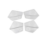 ZHINUAN Car Door Protector Speaker Cover,Fit For Q4, E-tron Audio Speaker Trim Interior Accesiories car Speaker faceplate grille cover(Silver For Q4)