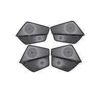 ZHINUAN Car Door Protector Speaker Cover,Fit For Q4, E-tron Audio Speaker Trim Interior Accesiories car Speaker faceplate grille cover(Black For Q4)