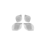 ZHINUAN Car Door Sound Speaker Horn Panel Trims,Fit For TOYOTA, TACOMA 2024 2025 Stainless Steel Audio Loudspeaker Cover Interior Accessories car Speaker faceplate grille cover(Steel silver)