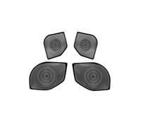 ZHINUAN Car Door Sound Speaker Horn Panel Trims,Fit For TOYOTA, TACOMA 2024 2025 Stainless Steel Audio Loudspeaker Cover Interior Accessories car Speaker faceplate grille cover(Steel black)