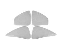 ZHINUAN Car Door Speaker Audio Cover Trim,Fit For Toyota, Corolla Cross XG10 2021-2023 Hybrid Stainless Horn Tweeter Loudspeaker Cover car Speaker faceplate grille cover(Silver)