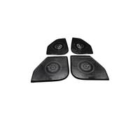 ZHINUAN Car Door Speaker Cover Tweeter Trim,Fit For Toyota, Land Cruiser 300 LC300 2022-2024 Stainless Steel Four Audio Loud Accessories car Speaker faceplate grille cover(Steel Black)