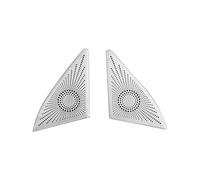 ZHINUAN Car Horn Cover Trim Stickers,Fit For HAVAL, H6 3rd Gen 2021-2023 GT DHT-PHEV Audio Speaker Interior Front Door Window A Pillar car Speaker faceplate grille cover(Silver)