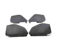 ZHINUAN Car Inner Door Audio Speaker Cover Trim,Fit For Volkwagen, Fit For Golf, 7 MK7 2013-2020 Stainless Steel Interior Accessoeries Side car Speaker faceplate grille cover(Black)