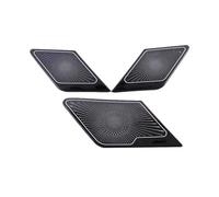 ZHINUAN Car Inner Door Audio Speaker Cover Trim,Fit For Volkwagen, Fit For Golf, 7 MK7 2013-2020 Stainless Steel Interior Accessoeries Side car Speaker faceplate grille cover(Black-01)