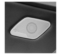 ZHINUAN Car Inner Door Audio Speaker Cover Trim,Fit For Volkwagen, Fit For Golf, 7 MK7 2013-2020 Stainless Steel Interior Accessoeries Side car Speaker faceplate grille cover(Sliver-03)