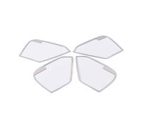ZHINUAN Car Inner Door Speaker Cover Trim,Fit For Mazda, CX-5 CX5 2017-2024 Metal Accessories Interior Loudspeaker Audio Sound Stereo Frame car Speaker faceplate grille cover(Silver Style)