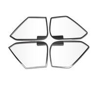 ZHINUAN Car Inner Door Speaker Cover Trim,Fit For Mazda, CX-5 CX5 2017-2024 Metal Accessories Interior Loudspeaker Audio Sound Stereo Frame car Speaker faceplate grille cover(Black Brushed)