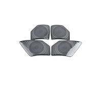 ZHINUAN Car Loudspeaker Decoration,Fit For Land, Rover Defender 110 2020-2022 Accessories Door Horn Cover Speaker Net Protection car Speaker faceplate grille cover(Black color-01)