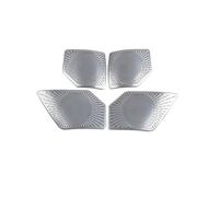 ZHINUAN Car Loudspeaker Decoration,Fit For Land, Rover Defender 110 2020-2022 Accessories Door Horn Cover Speaker Net Protection car Speaker faceplate grille cover(Black color)