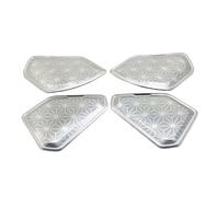 ZHINUAN Car Side Door Loudspeaker Cover Trim,Fit For Toyota, RAV4 RAV-4 2019 2020 Interior Stereo Audio Speaker Stereo Bezel Ring Garnish car Speaker faceplate grille cover(WHITE)