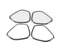ZHINUAN Car Sound Frame Decoration Cover Trim,Fit For Volvo, XC60 2018-2024 Metal Accessories Interior Inner Door Speaker Loudspeaker Audio car Speaker faceplate grille cover(Black Brushed)