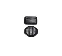 ZHINUAN Car Speaker Loud Cover Trim,Fit For MG, 4 MG4 EV Mulan 2022-2024 Stainless Steel Under The Steering Wheel Accessories Horn Cover car Speaker faceplate grille cover(Steel black)