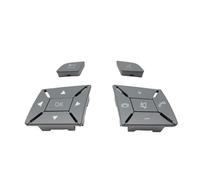ZHINUAN Car Steering Wheel Cover Control Switch Button,Fit For Mercedes, benz, C E GLK Class W204 X204 W212 W218 W156, LHD RHD Multi-function vehicle Steering Wheel Button Bank(A Light Gray 1 Pair)