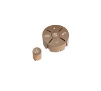 ZHINUAN Car Steering Wheel Switch Control Button,Fit For Mercedes, benz, C GLK Class W204 Black Brown Multi-functional Trim Cover Repair Kit vehicle Steering Wheel Button Bank(Beige Right)